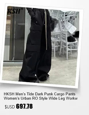 HKSH Spring Autumn New Men's RO Style Shark Hat Chic 4 Eyes Zipper Hooded Fashion Coat Dark Punk Hoodies Tide Sweatshirt HK0967