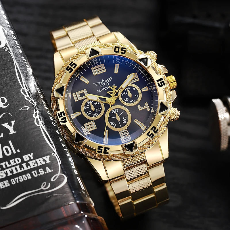 Mens Reloj Luxury Brand Watches For Mens Fashion High Quality Luxury Simple WristWatch Business Full Steel Sports Male Clock