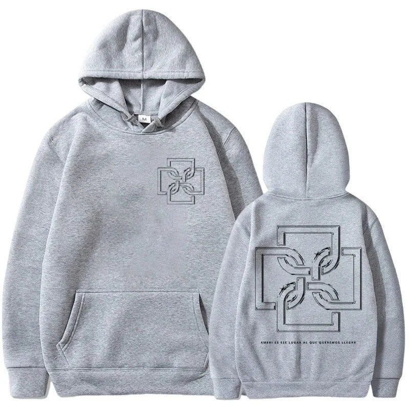 Rapper Duki Ameri Tour 2024 Hoodie Men Women Fashion Hip Hop Album Vintage Hooded Sweatshirts Oversized Fleece Hoodies Pullover