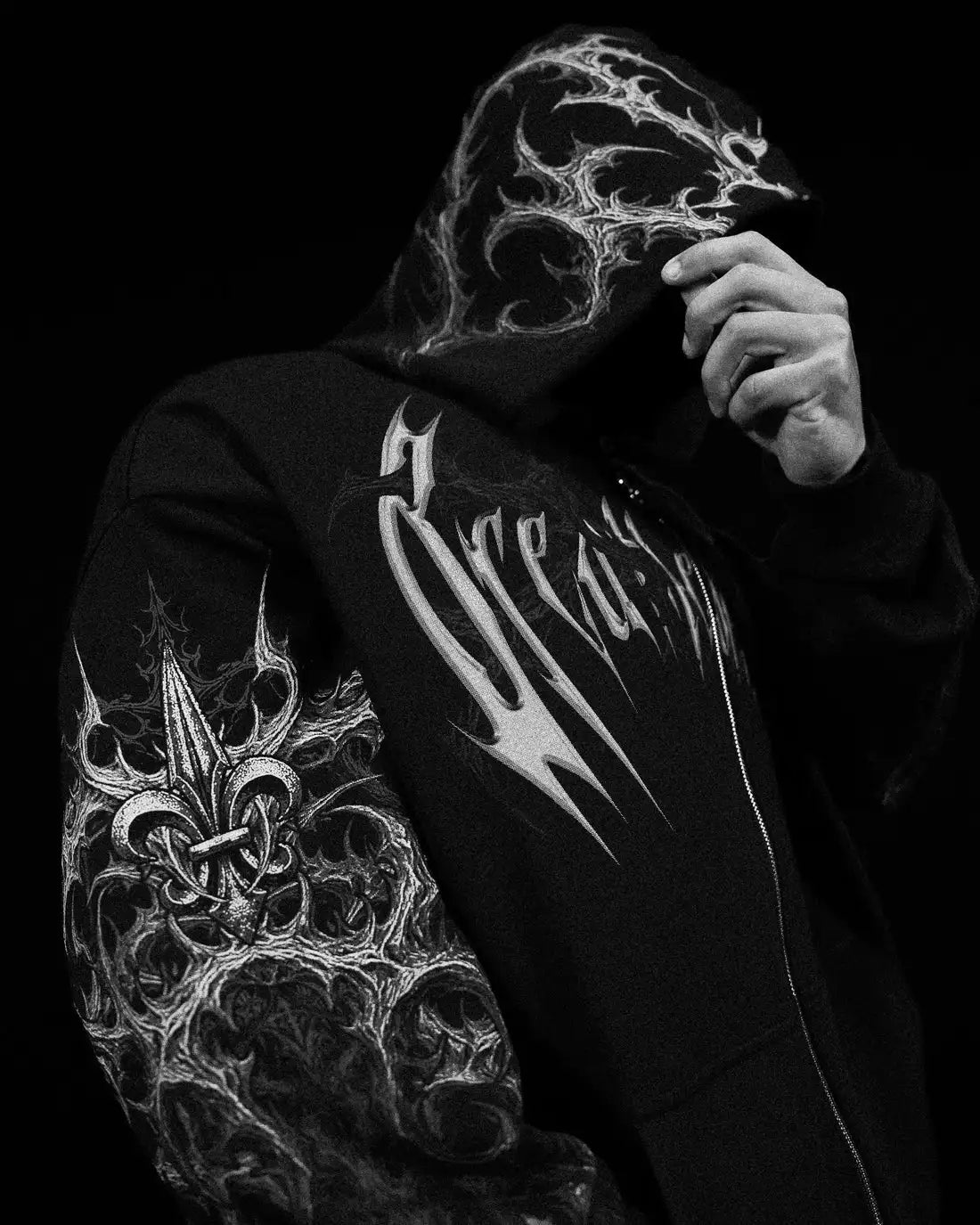 Men Women Y2K Gothic Grunge Hoodie Vintage Distressed Art Graphic Sweatshirt Oversize Streetwear Hip Hop Darkwear Pullover US