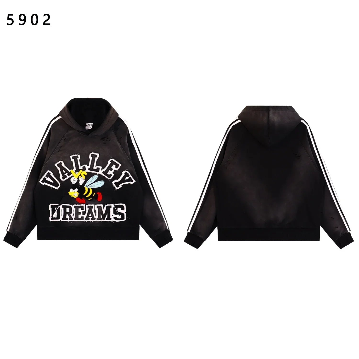 25ss High Quality Vale Washed Distressed  Hoodies Sweatpants Clothes Men Women Winter Autumn Casual Loose VALLEY  Pants