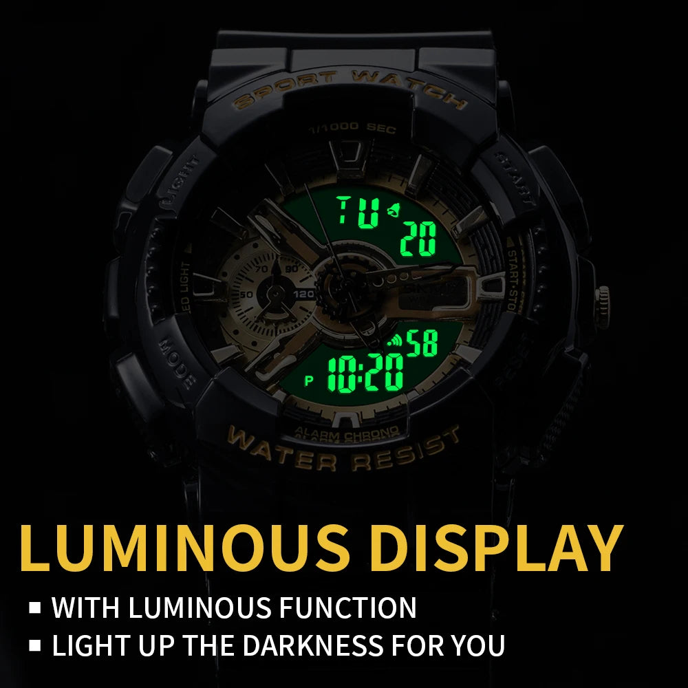 SKMEI 1688 Quartz Watch LED Light Digital Electronic Watches Men Women Business Waterproof Alarm Clock Wristwatch Horloges